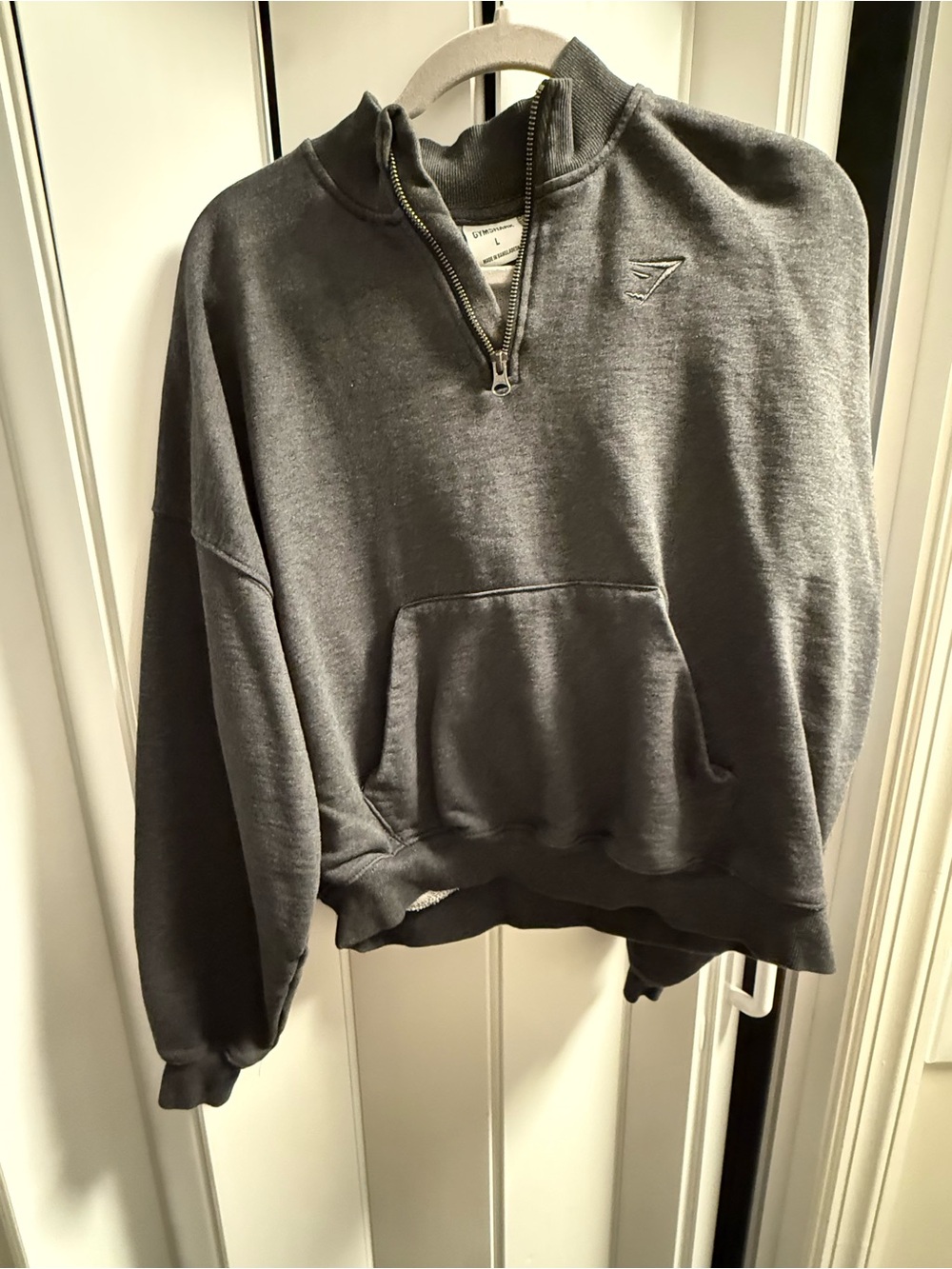 Gymshark Half-Zip Pullover Sweater - Gray
